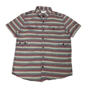 Avirex Japan Authentic Flight Garment Short Sleeve Button Up Shirt Men's XL